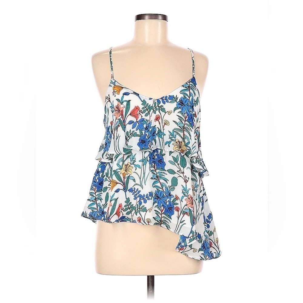 Parker nwt‎ floral asymmetrical top